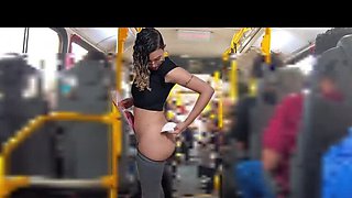 Naughty Student Gabi Sweet Takes Surprise Cumshot on Bus - Public Sex & Humiliation