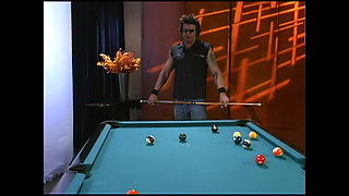 A Young Whore with Perfect Tits Fucked Well on the Pool Table