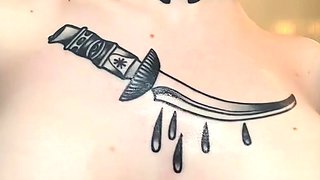 Big boob brunette masturbates on webcam