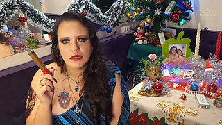 Lilli Smoking a Nicaraguan Cigar