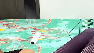 Le Hago Un Rico Masaje a Mi Culona Latina Heranastra Despues De Llegar Del Gym, Nos Ponemos Cachondos Y Le Meto Mi Enorme Pene