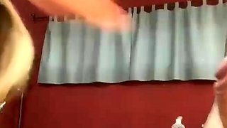 Hot Italian MILF blonde gets facial after hard anal pounding