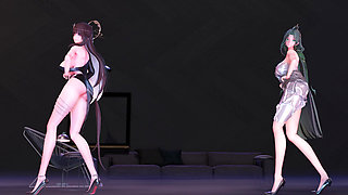 Mmd Brave Girls-rollin', Couple Dance, Korean Dance, Lingerie, Striptease