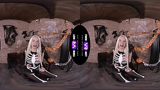 Spooky Night Preparation - Blonde Solo - Sexlikereal