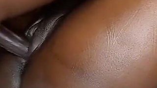 Ebony Stepdaughter Gets Fingered Leading to Missionary Pussy Creampie Fuck