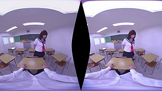 Japanese School Girl Gives You A Special Gift - Asian Pov Blowjob