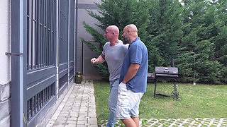 Two Neighbors Were Watching Me, I Didn't Mind and Got Two Cocks in My Ass. Dap