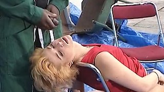Horny German sluts getting fisted and assfucked in orgy