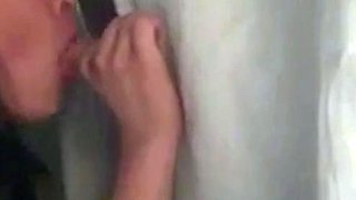 Glory Hole Suck with a Crossdresser Twist