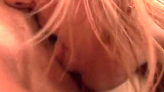 This horny slut wants to try all the juices from her girlfriend's pussy