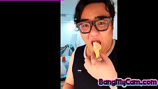 Fat man get 2 horny korean babe camgirl perfect petite camshow: Big Tits, Amateur  Brunette Porn