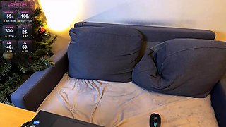 Lazy secretary on sofa