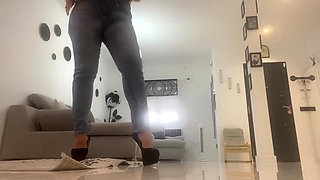 High Heels and Big Farts in Jeans