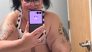 Saggy Soapy Tits Rubbing Her Clit Thumping