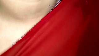 Indian Beautiful Wife Was Working in the Kitchen, the Husband Came From Behind and Started Touching Her