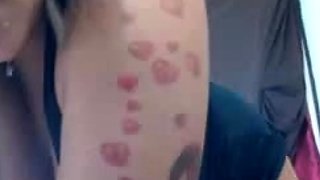 Close up cock jerking solo