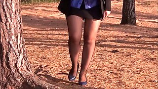 Sexy legs business lady