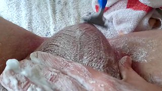 Nursing Shave From the Asshole and Scrotum