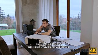 Tony Milak & Charlie Dean: Shameful MILF with huge natural tits gets caught and punished by her boy lover