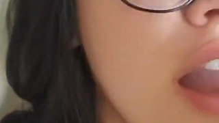 Cute Girl Face Fuck with Dildo