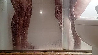 Fucking a MILF Stepmother in the Hotel Bathroom