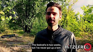 AMY DOUXXX: HAPPY CAMPER! I FUCKED her shaved pussy in the FOREST - Hitzefrei