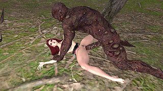 Sexy & Curvy Sorceress with Lactating Tits Bred by a Mutant's Monster Cock