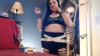 Playful Halloween Thrill Smoking