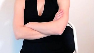 Blonde amateur gives webcam show with toys