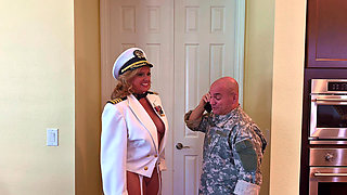 GILF Cumslut Fucked and Creampied by Marine