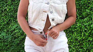 Huge Pissing Fountain on the Swimming Pool