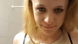 Blonde in The Bathroom