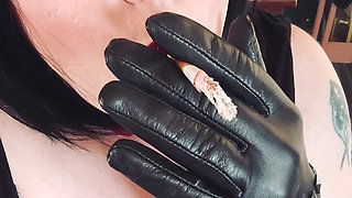I Want To Deepthroat On Cock With My Lungs Filled With Smoke! - Tina Snua Smokes A Cork Tipped Cigarette In Gloves & Tits Out