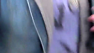 Cute Brunette Sucks Her Neighbor's Fat Old Cock