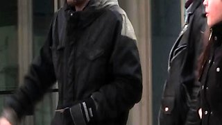 Amateur adorable blonde and brunette girls doing blowjob