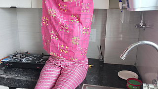 Hot XXX Stepmom Talking in the Kitchen