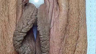 Ku in Erotic Lingerie Beautiful Vagina in Close-up with Her Toys That Bring Her to Real Squirting Orgasm