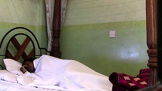 Hot morning sex with African wet teen