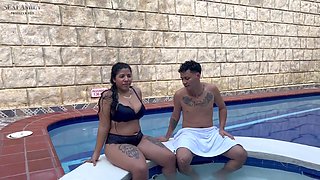 I Invite My Cute Indian Stepsister To A Pool To Fuck Her Until She Reaches Orgasm