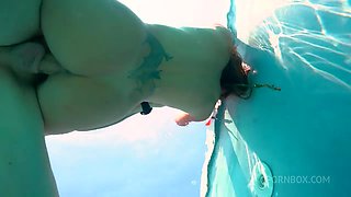 Underwater Deppthroat, Ass Licking, Fucking, Cum Eating