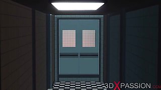 Shaved smut with consummate girlie from 3DXPassion