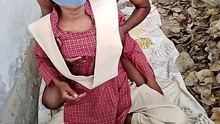 Indian Village Desi School Girl Taken to Jungle and Fucked Her