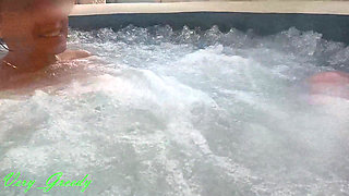 My Wife Sucks Me in the Spa and Swallows All My Cum Without Losing a Drop