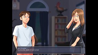 Steamy French teacher gets wild with a trailer park doll in summertime saga episode