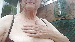 Half bra and knickers