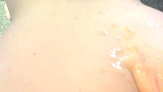 Scottish BBW Takes a Huge Load All Over Her Big Ass and Pussy From a BBC