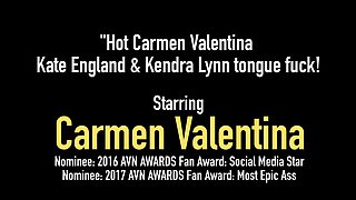 Hot Carmen Valentina Kate England Kendra Lynn Tongue Fuck