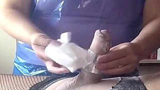 Napkin Fetish After Waxing Male 41