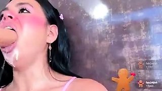 Extreme amateur pov blowjob by hot brunette latina