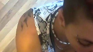 Anniversary blowjob with cum swallow
